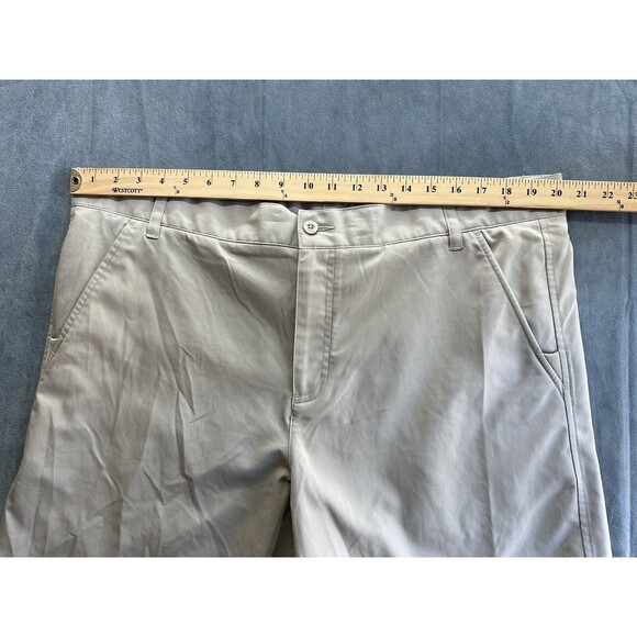 Fila Sport Golf Shorts Khaki Beige Performance Men's 40 x 10 Flat Front Pockets - Picture 6 of 7